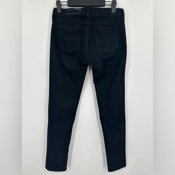 Rag & Bone | Nina Mid-Rise Skinny In No Fade Black Size 28 - Picture 4 of 8